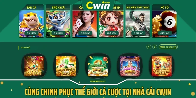 Cùng chinh phục thế giới cá cược tại nhà cái CWIN